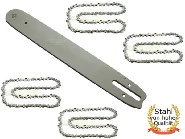Online 37 cm 1,6 mm 0,325" 62 TG svärd + 4 kedja för Stihl 026 AV MS260 motorsåg Trädgårdsmaskiner