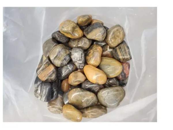 New 40 kg Polerade småsten Blankt grus Flodsten Pebbles Trädgårdsgrus Prydnadsgrus # Trädgårdsstenar & Klivstenar