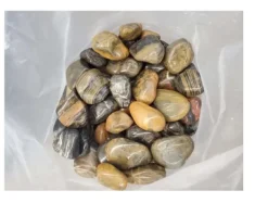 Hot 60 kg Polerade småsten Blankt grus Flodsten Pebbles Trädgårdsgrus Prydnadsgrus # Trädgårdsstenar & Klivstenar