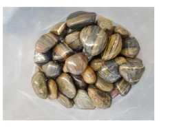 Online 140 kg Polerade småsten Blankt grus Flodsten Pebbles Trädgårdsgrus Prydnadsgrus # Trädgårdsstenar & Klivstenar