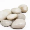 100 kg Polerade småsten Flodsten Pebbles Trädgårdsgrus Prydnadsgrus Vit
