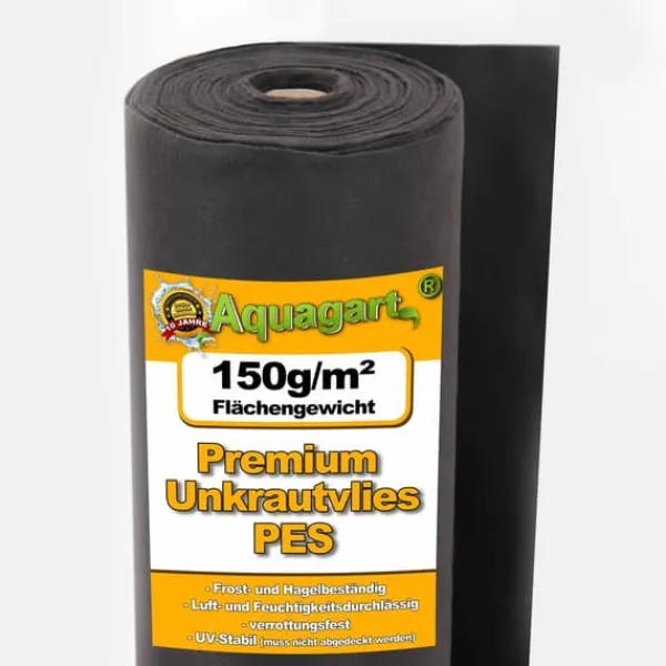 600 m² Trädgårdsfleece Ogräsbekämpningstyg Fleece 150 g 1,5 m bred PES