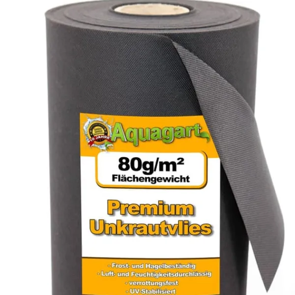 950 m² Trädgårdsfleece Ogräsbekämpningstyg Mulchtyg 80 g 1,8 m w.