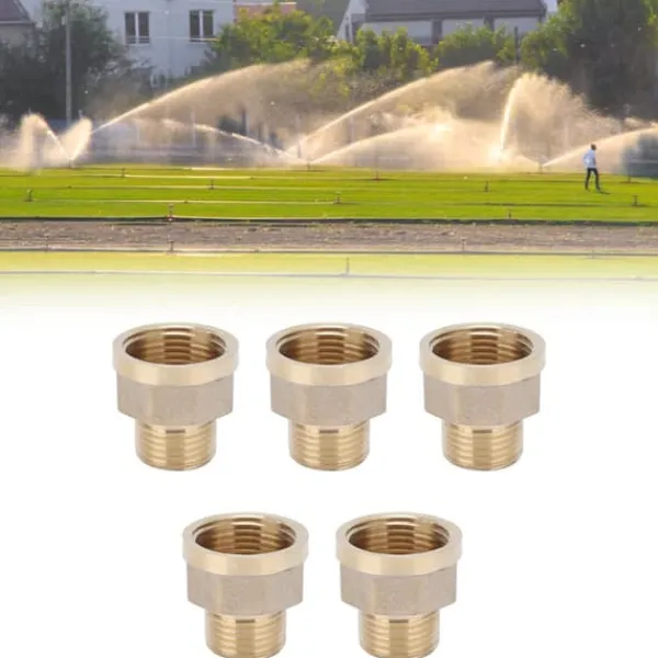 Discount 5 st G3/4 hona till G1/2 hane adapter trädgårdsslangkoppling trädgårdsbevattningstillbehör Bevattning