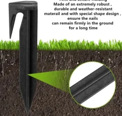 Discount 100 st yttre kabelfästspikar, kompatibla med robotgräsklippare från Gardena, Husqvarna, Worx, Bosch Trädgårdsmaskiner