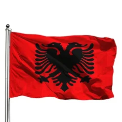 Discount Albanien Flagga - 150 x 90 cm Flaggor & Vindstrutar