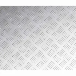 Aluminium Checker Plattor - Halkfria Trappmattor | Färg: Silver | Storlek: 60x50 cm