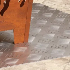 Clearance Aluminium Rutschkåpor - Halkfria Gummimattor | Storlek: 70x50 cm | 2 st Öppna Spisar