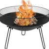 Ambiance trädgårdshärd i metall sort 60 cm Öppna Spisar