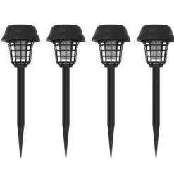 Anti-insektslampa - Solar - 4 st - Repellent - Anti-regn - Insektsfälla