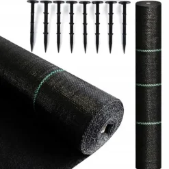 Outlet Antirotduk - Agrotextil - 1,1 x 50 m - 50 slipade stift Markduk & Fiberduk