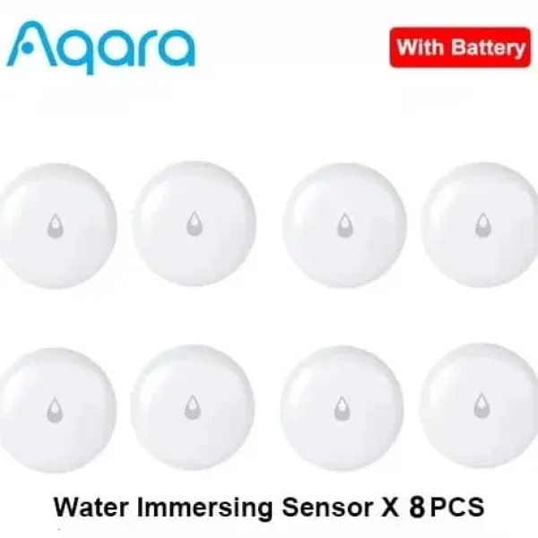Online Aqara Vattendjupssensor, IP67 Vattentät, Zigbee Kommunikation,8X vattensensor Läckagedetektorer
