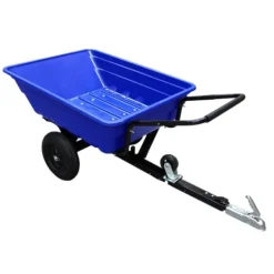 Hot ATV Trailer Skottkärra Trädgård Transport Bärgning Fyrhjuling Gård Hästar Last Hästhage Kraftig Traktor Terräng Tippfunktion Pneumatiska Däck 295 kg | CDON Trädgårdsverktyg