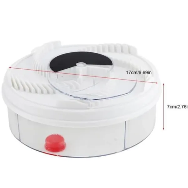 Automatisk Spinning Mute Elektrisk flugfälla-enhet med fångstmat USB-kabel-CY
