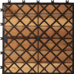 Discount Balkongplattor med vertikal design 30 x 30 20 st - Golvbeläggning Trädgårdsprydnader