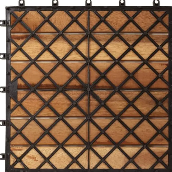 Discount Balkongplattor med vertikal design 30 x 30 20 st - Golvbeläggning Trädgårdsprydnader