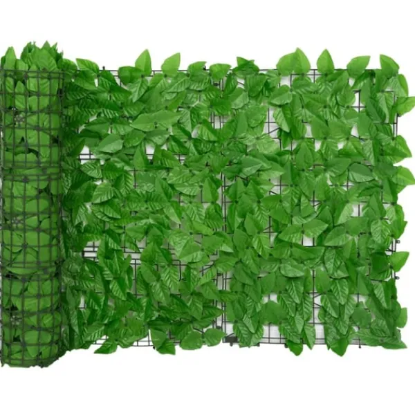 Outlet Balkongskärm gröna blad 200x75 cm Valvbågar, Spaljéer, Bersåer & Pergolor