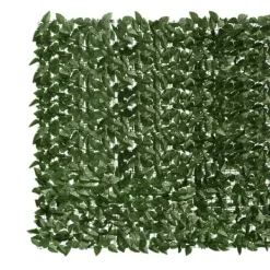 vidaXL Balkongskärm mörkgröna blad 300x150 cm