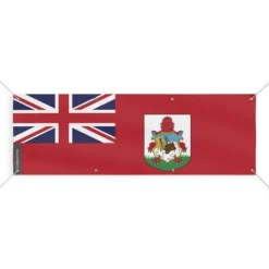Clearance Banner - Bermudas flag - 190x570 cm - Polyester - 8 eyelets - Bright colors Flaggor & Vindstrutar
