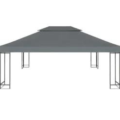 Outlet Belvederetyg - - 4x3 m - Antracit - 310 g/m² - Vattentät Tält & Lusthus