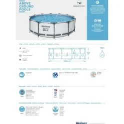Clearance Pool Steel Pro MAX - Poolpaket - 366x76 cm Pooler