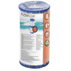 New Round Uppblåsbar Fast Set Pool - 366 x 76 cm - Blå - Inklusive Tillbehör - CB11 Pooler
