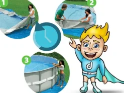 Clearance Steel Pro 56462, 23062 L, Inramad pool, Stege, Blå, 85,6 kg Pooler
