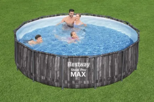 New Steel Pro MAX Frame Pool 427 x 107cm m/pump, stege - Ny modell! Pooler