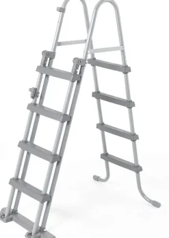 Viking Choice Bestway Steel Pro Max 549x122 cm Rund poolset över mark med pump, stege och lock - Arktisk grå