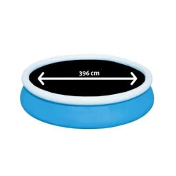 Bestway Swimming Pool - Steel Pro - 396 x 84 cm - Inklusive solsegel- och filterpump