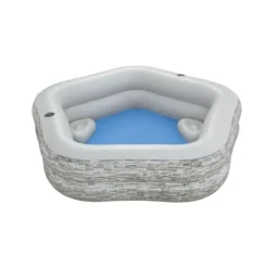 Bestway Uppblåsbar familjepool 213x206x53 cm +6 År Trädgård 54423