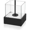 Bioetanol öppen spis Portabelt bord och varm öppen spis, bordseld, för inomhus och utomhus, 24,5cm * 20,5cm * 28,7cm