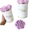 Clearance Blomlåda Inspiruj - Vit låda med tvålrosor - nr 6 Ljuslila Blommor