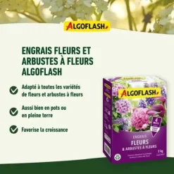 Discount Blommor och blommor gödselmedel - Algoflash Naturasol - 2 kg Gödningsmedel