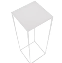 Outlet Blomsterställ LOFT MET 363 – 70 cm vit metall Krukor & Växtbehållare