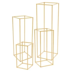 Discount Blomsterställ/Växtställ - Bord/fristående displayställ - 4-pack - 10 kg per ställ - Stål & plast - DIY placering för bröllop/dekor Trädgårdsprydnader