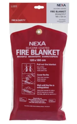 Sale Brandfilt NEXA silikon 120x180cm röd Brandfilt
