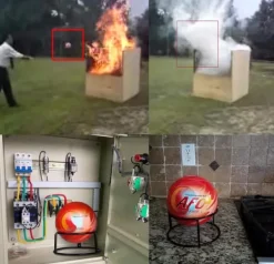 Brandpulverboll, Snabb Automatisk Aktivering, Lättviktsdesign, Miljösäkerhet