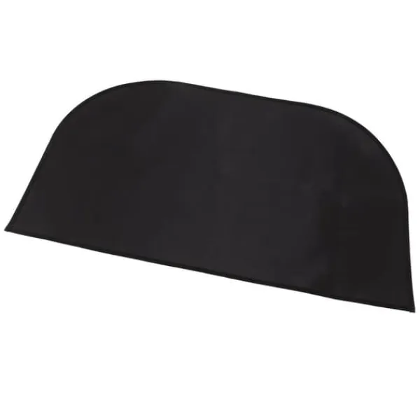 Brandsäker halvrund glasfibermatta - Dubbellager - Halksäker - Golvskydd - 19,7" x 39,4"