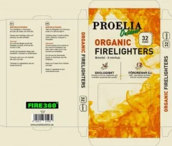 Clearance braständare, eldstartare, OUT360 ORGANIC FIRELIGHTERS 32 KUBER Tillbehör Till Vedeldade Kaminer & Öppna Spisar