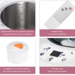 Online Bärbar Dampsauna, 800W Effekt, 110V/220V Spänning, Integrerad Rostfritt Stål, Fällbar Design, En-Person Kapacitet Bastu