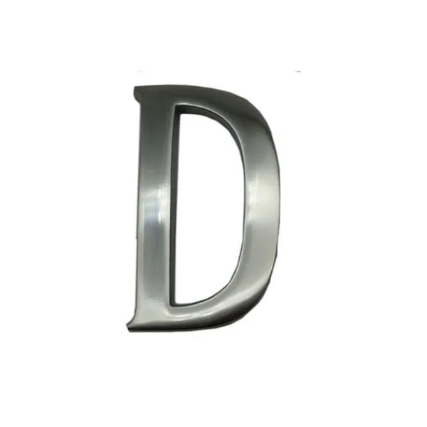 Brev D Nickel Matt 10 Cm Osynlig Fästning Edm