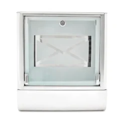 Brevlåda, rostfritt stål, 40x35x14 cm, silver