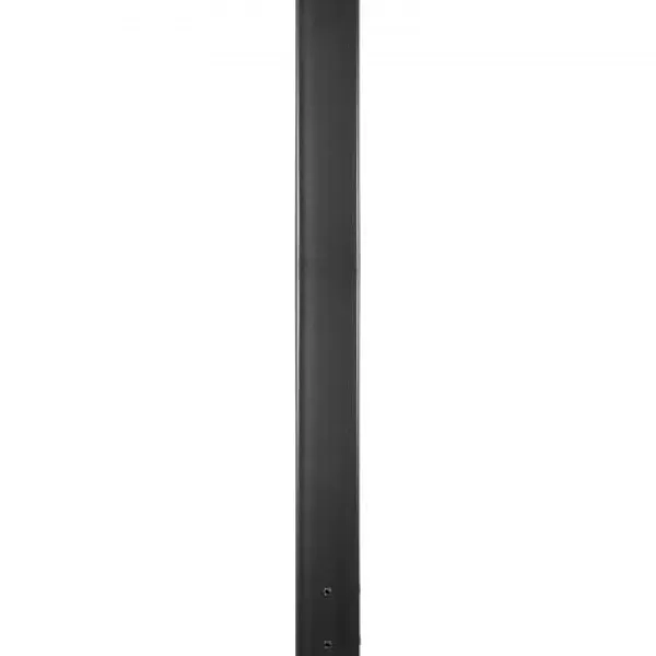Brevlådestolpe, 109,5 cm hög, 12,5x12,5 cm bas, svart, stål