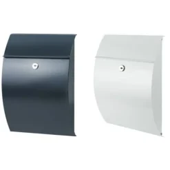 Clearance Burg Wächter 38700 CAPRI 813 W Brevlåda Stålbleck Vit Nyckel Postlådor & Brevlådor