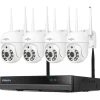16CH NVR säkerhetssystem, 5MP hög upplösning, IP66 vattentålig,3T（utomhus sport）, EU-plugg, 16CH NVR 5MP 4 Cas