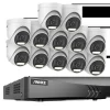 16CH säkerhetskamerasystem, 5MP högupplösning, avancerad rörelsedetektering,16CH 12PCS Kit, Ingen