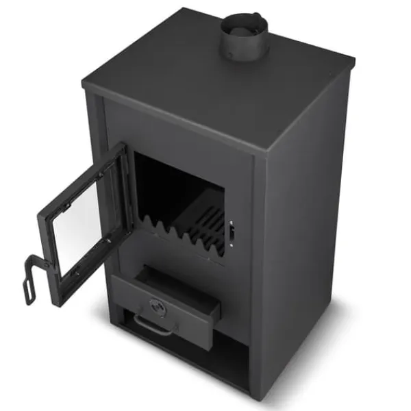 Discount CV Vedkamin - stål - fristående - 15kw Vedeldade Kaminer