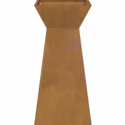 Cylindriskt växtställ i väderbeständigt stål | Färg: Brun | Storlek: 35x35x73 cm