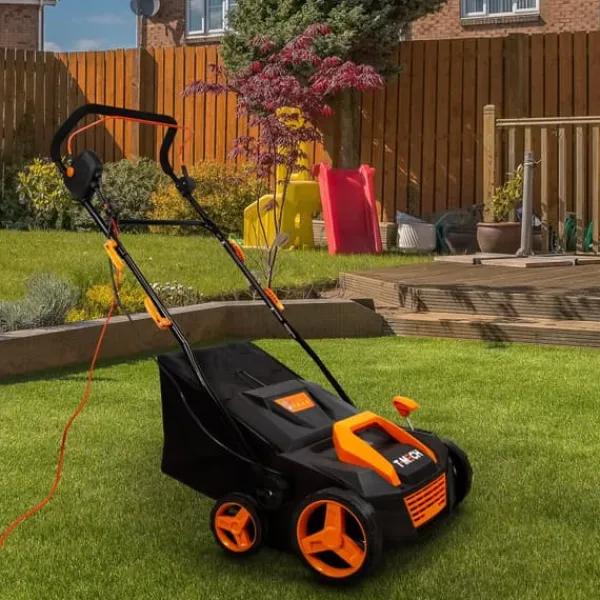 Dammsugare för Konstgräsmatta Konstgräs Dammsugare Grästvätt Elektrisk Löv / Kvist Sop Självgående 380mm Utomhus 50L Uppsamlingskorg 12m Kabel 12,2kg | CDON